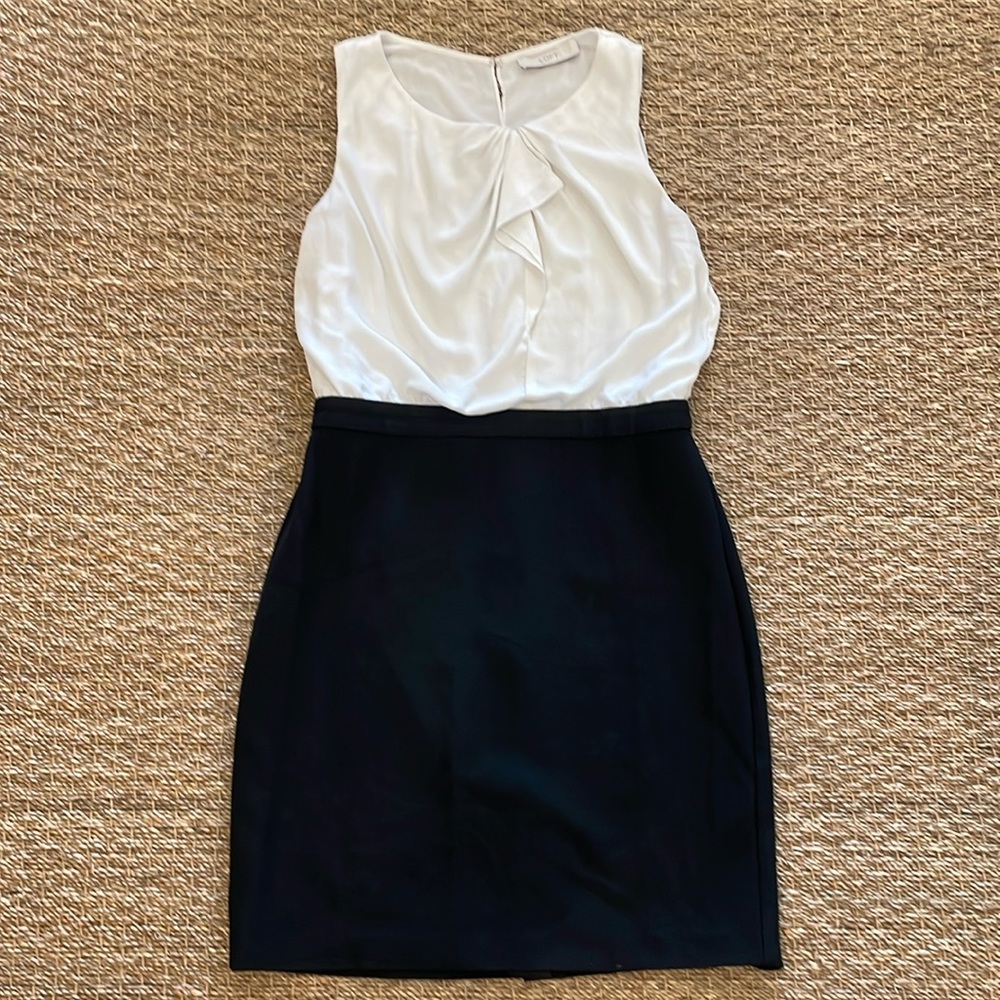 LOFT dress - black pencil skirt & sleeveless blouse all one piece